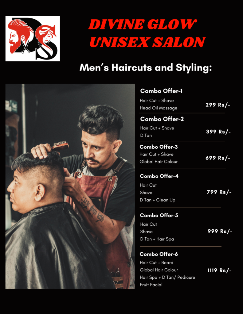 black and yellow luxury hair salon service price list flyer (5)